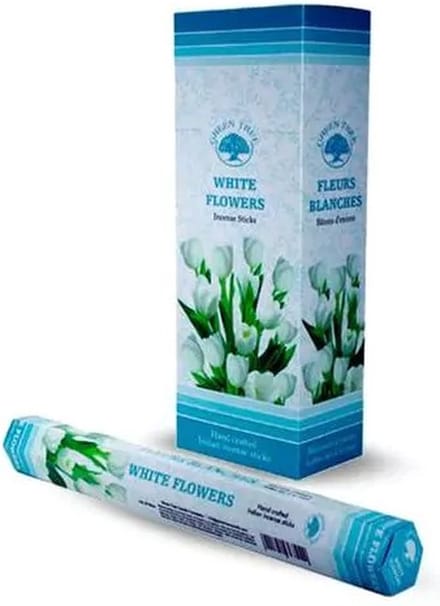 Green Tree - White Flowers wierook - (6 pakjes/120 stokjes)