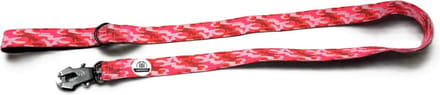 Cavlicious® Bold&Brave hondenriem - tactische leiband grote hond - veiligheidssluiting - rood camo - 1,52m