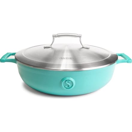 Saveur Voyage Hapjespan – Ø30 cm – Gietijzer – PFAS-vrij – Inductie – Saveur Blauw