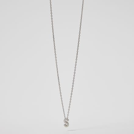 Luxenter Sterling Zilver 925 gerhodineerd collier - Alfabet