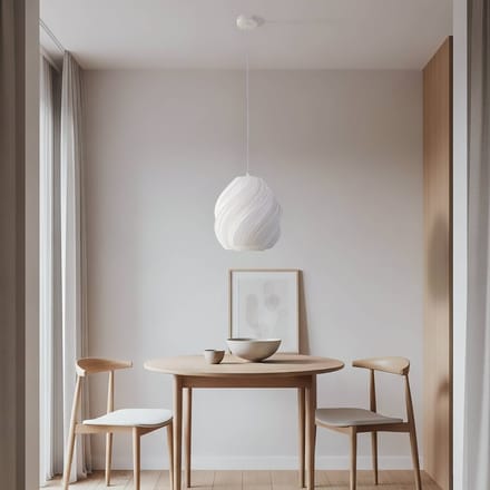 Lindby - hanglamp - 1licht - polyethyleentereftalaat - H: 30 cm - E27 - wit