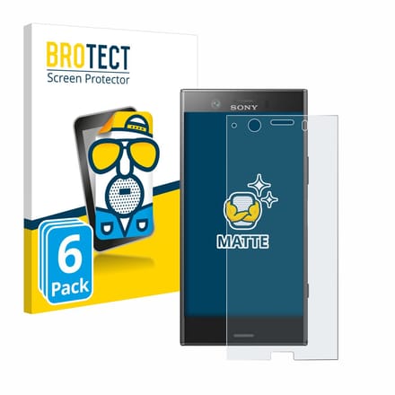BROTECT - Screenprotector voor Sony Xperia XZ1 Compact - Folie Beschermfolie matte 6 Stuks