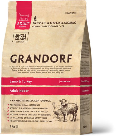 Grandorf Indoor Adult - Lam & Kalkoen - 8 kg