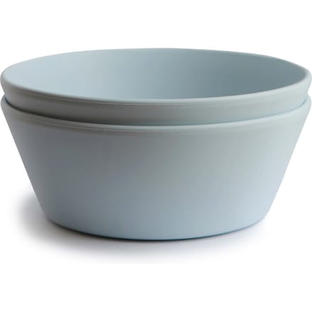 Mushie ronde kommen set van 2 - Powder blue