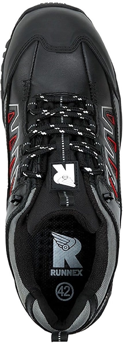 RUNNEX S3-veiligheidsitshalbschoen LightStar Zwart/Rood