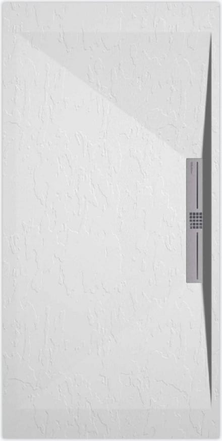 Sanifun douchebak Stone Side White Slate 1600 x 900 S