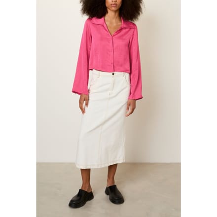 American Vintage Widland Shirt Magenta Maat: M | Blouses Outlet | Dames | Roze