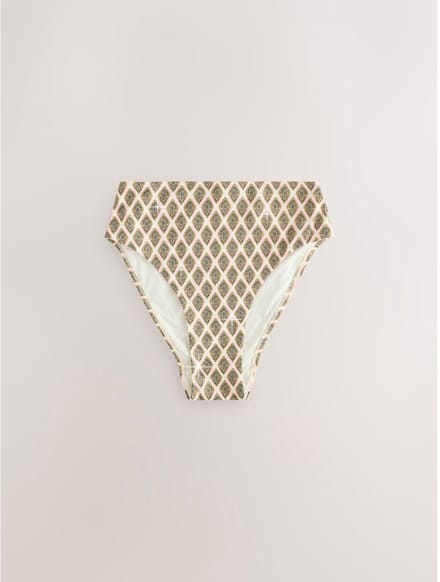 Next - Dames - Hoogopgesneden bikinibroekje met hoge taille - Groen