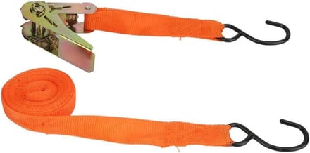 Ratelspanband - Spanband set - Vracht vastzetten - Zware polyester - 45 meter - Zwart