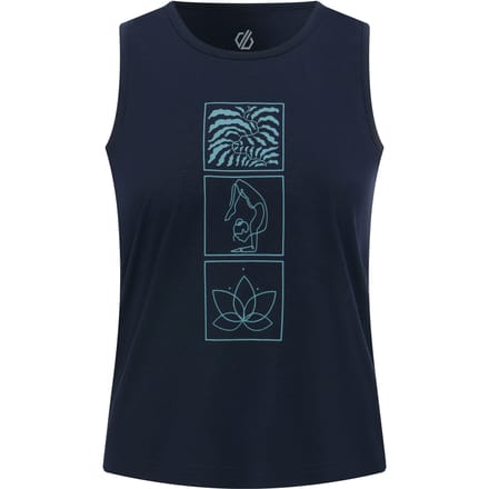 Dare 2B Dames Harmonic Mandala Lotus Bamboe Mouwloze Top (Marineblauw)