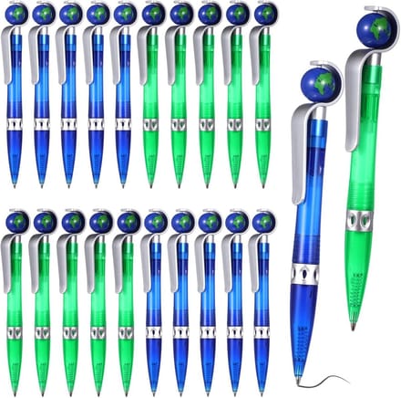 20 Stuks Wereldbol Pennen Set