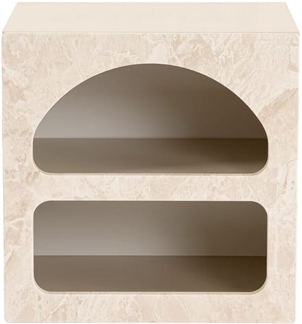 Skye Decor Lorin - Nachtkastje - Travertin marmer/Zandste - 50 cm