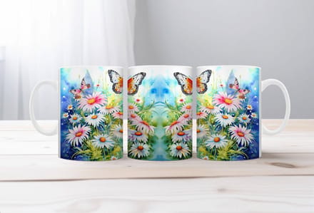 Auqarel koffiemok Bloemenpracht 5