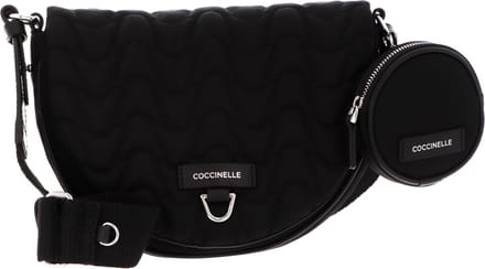 COCCINELLE Schoudertas Blaire Nyl. Mate Crossover Bag Noir / Noir Zwart