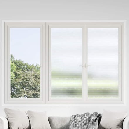 vidaXL - Raamfolies - strepenpatroon - mat - PVC