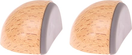 Protect-it Deurstopper/deurbuffer Moon - 2x - D45mm - beuken look
