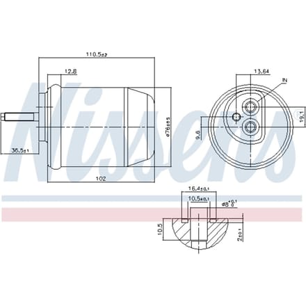 Droger, airconditioningsysteem NISSENS 95761