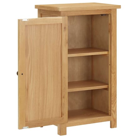 vidaXL - Kast - 45x32x85 - cm - massief - eikenhout