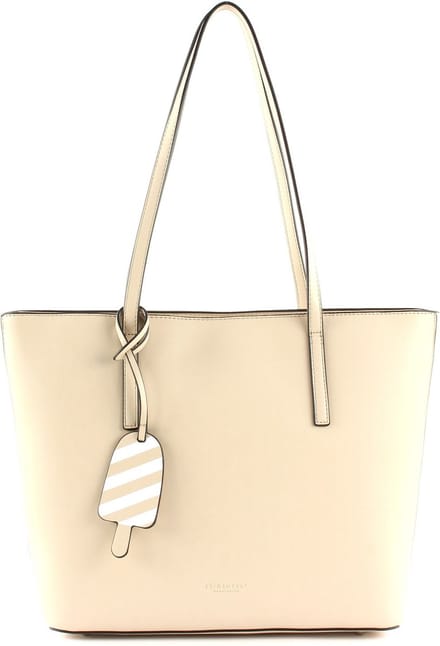 SEIDENFELT MANUFAKTUR Shopper Schoudertas Lyngdal Cream-White Beige