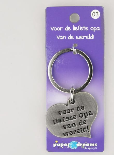 Hart sleutelhanger - Opa