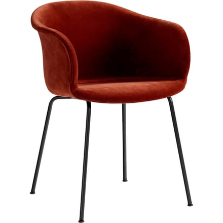 &Tradition - Elefy JH29 Stoel  - fluweel rood - bruin