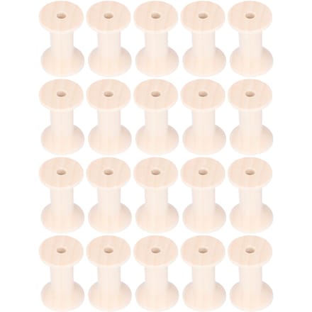 20 stuks Houten Spoelen Milieuvriendelijk Stevige Structuur DIY Maken Betrouwbaar Duurzaam Naaien white