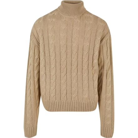 Urban Classics - Boxy roll Sweater/trui - M - Beige