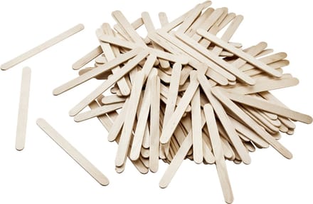 folia houten stokjes, lengte: 114, naturel kleur