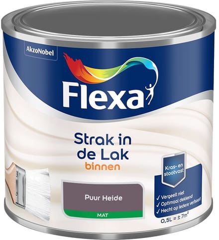 Flexa - Strak In De Lak Binnenlak Mat - Puur Heide - Mengverf - 500 Ml