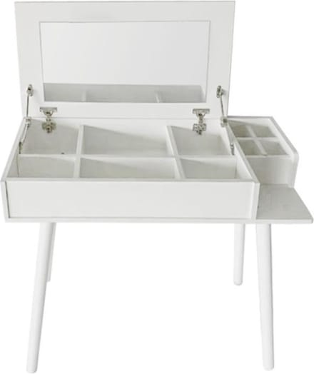 Kaptafel make up visagie opmaaktafel bureau met inklapbare spiegel 90 cm breed