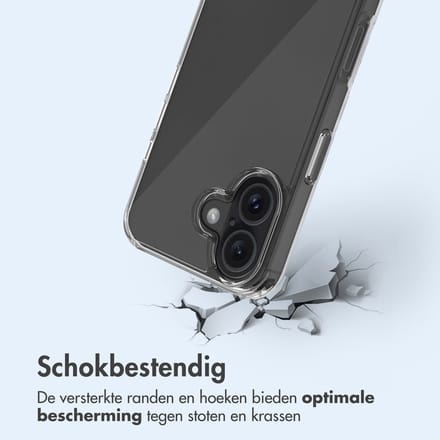 imoshion Hoesje - Geschikt voor Apple iPhone 16 - Protective Backcover - Transparant