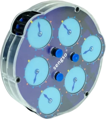SengSo - 3x3 Magnetische Klok - Puzzel - Verkleind Ontwerp - 6 Klokken