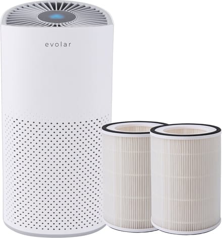 Evolar Luchtreiniger met 2x HEPA 13 Filter - CADR: 200m3/h - Air Purifier - Slaapmodus - Luchtkwaliteit Indicator - Pure4