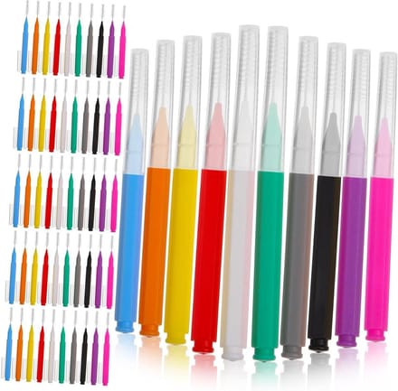 Interdentale Borstels - Tandenstokers - Mondhygiëne - Efficiënte Reiniging - 100 Stuks - Assorti