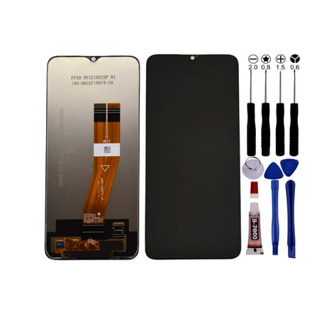 Scherm voor Samsung A04E SM-A042 Zwart + Gereedschap + Lijm