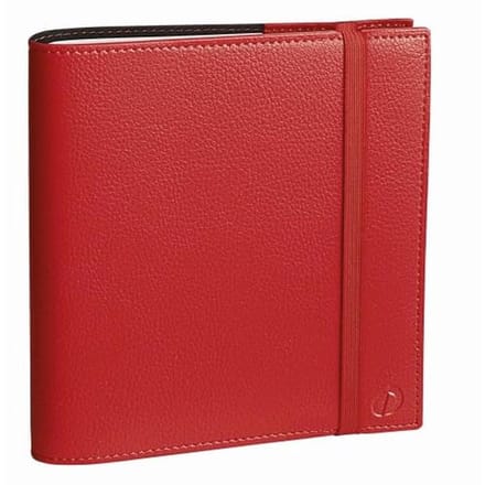 Kalender Time & Life Medium 2024 - Weekoverzicht en Elastiek - 16 x 16 cm - Vertelrood