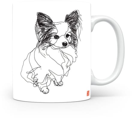 Beker Vlinderhondje (Papillon/Phalène)