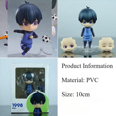 Blue Lock Anime Périphérique Modèle Version Q Nagi Seishiro Isagi Yoichi Mikage Reo Figurine d'Action en PVC Jouet Collectionnable Cadeau
