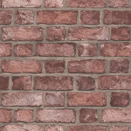 Noordwand - Homestyle - Behang - Brick - Wall - rood