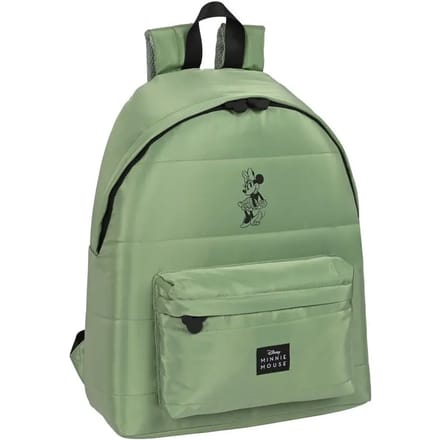 Schoolrugzak Minnie Mouse Mint shadow Militair groen (33 x 42 x 15 cm)