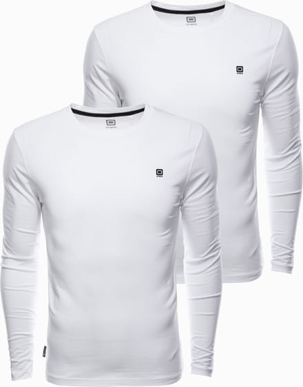 Heren effen longsleeve - mix 2-pack V2 Z40
