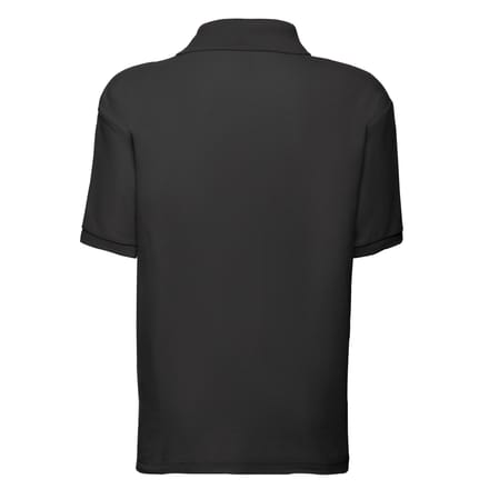 Fruit of the Loom Kinder/Kinder 65/35 Poloshirt (Zwart)