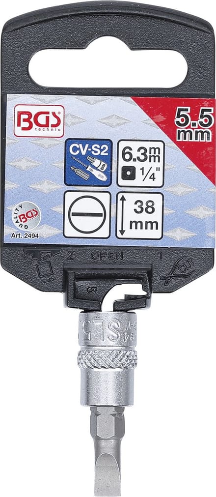 BGS Dopsleutelbit 1/4 sleuf 5,5 mm