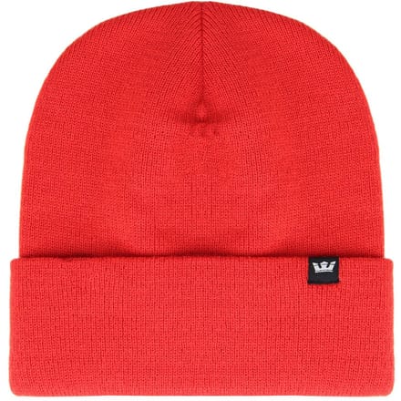Supra Logo Rood Effen Gebreide Unisex Kroon muts C
