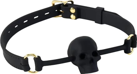 Smart Moves - Gothic Skull Gag - Zwart