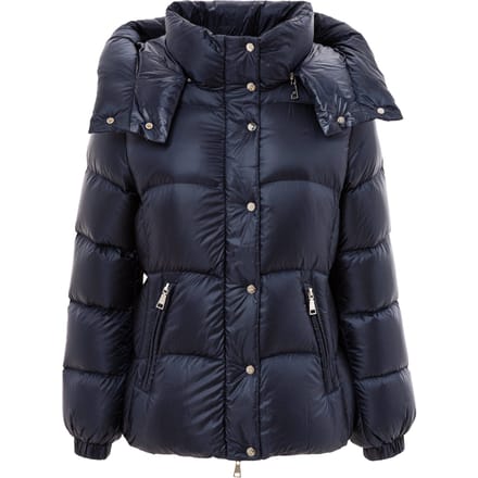 Down jacket met uitneembare capuchon Add