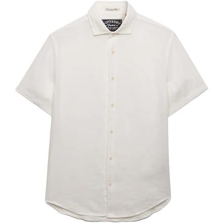 Superdry Riviera Linen Overhemd Met Korte Mouwen Wit 2XL Man