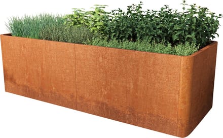 PRIMEYARD cortenstaal Moestuinbak Mario 200x80x80 cm, roest look