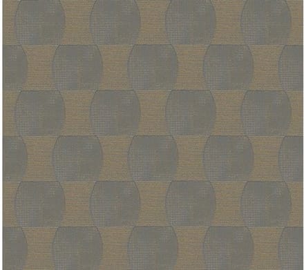 BLAUW GOUD RETRO BEHANG 35869-1