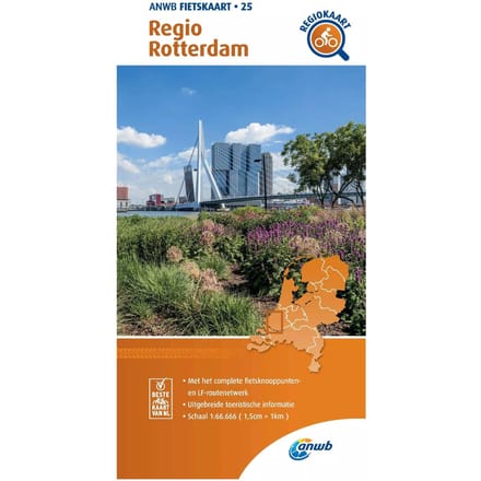 ANWB Fietskaart 25 - Regio Rotterdam